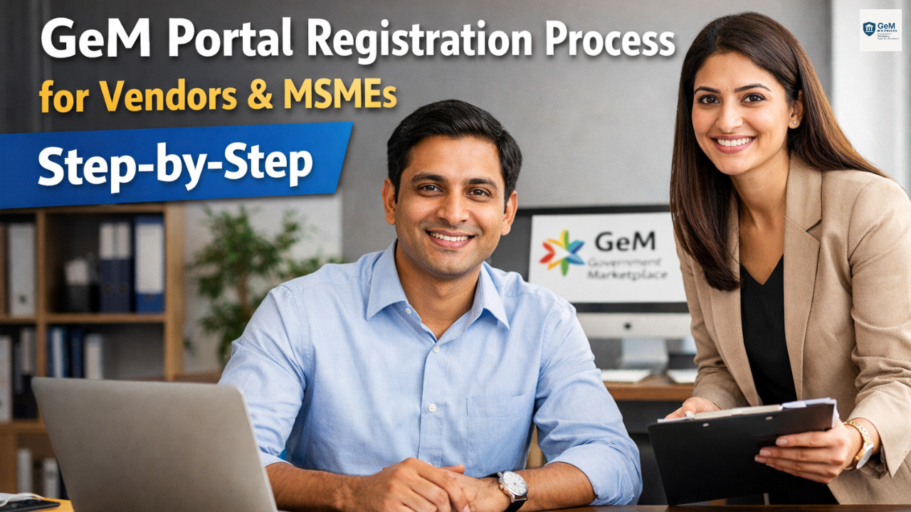 GeM Portal Registration Process | Gem Registration Online for Vendors & MSMEs